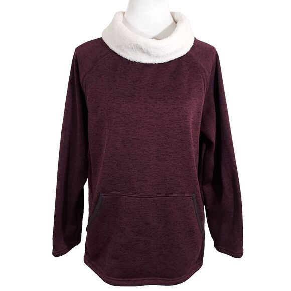 Joe Fresh Sweatshirt XL Long Sleeves Pullover Handwarmer Pocket Turtleneck - Picture 1 of 13